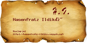 Hasenfratz Ildikó névjegykártya